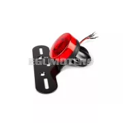 STR8 LED hátsó lámpa kör, piros, rendszámtartóval