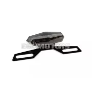 STR8 LED hátsó lámpa hatszögletű, fekete, rendszámtartóval