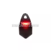 STR8 ENDURO rendszámtartó, átlátszó LED hátsó lámpával
