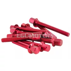 STR8 egyedi csavarok motorfedélhez piros, Peugeot álló