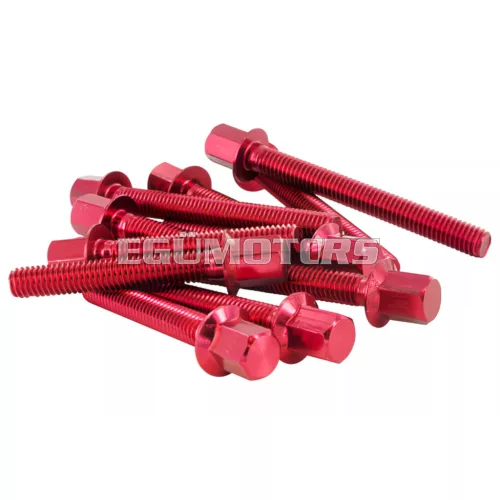 STR8 egyedi csavarok motorfedélhez piros, Peugeot álló