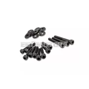 STR8 CVT fedél csavarkészlet acél, fekete, Yamaha BW's / Slider