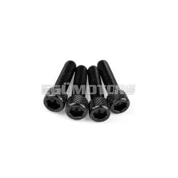 STR8 szívócsonk csavarkészlet M6x25mm, alu, fekete, 4 db