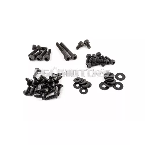 STR8 idomcsavar acél, fekete, Yamaha BW's Bump / Spy (2004-ig)