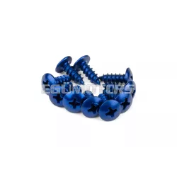 STR idomcsavar készlet, alu, M4x12 kék, 10 db