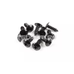 STR8 idomcsavar készlet fekete, M5x12, alu, 10 db