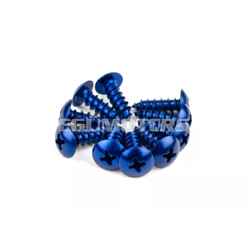 STR8 idomcsavar készlet kék, M5x12, alu, 10 db