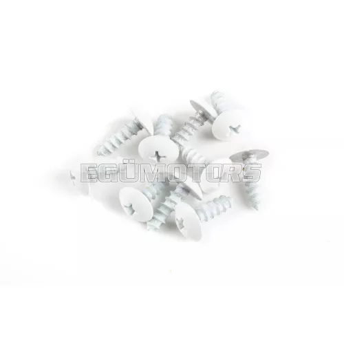 STR8 idomcsavar készlet fehér, M5x12, alu, 10 db