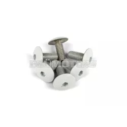 STR8 idomcsavar készlet alu, M6x15, fehér, 6 db