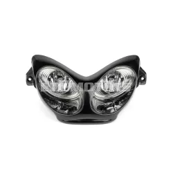 STR8 dupla fényszóró fekete, Yamaha Aerox