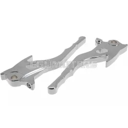 STR8 CNC Aggressive fékkar készlet króm, Aerox 2012-ig