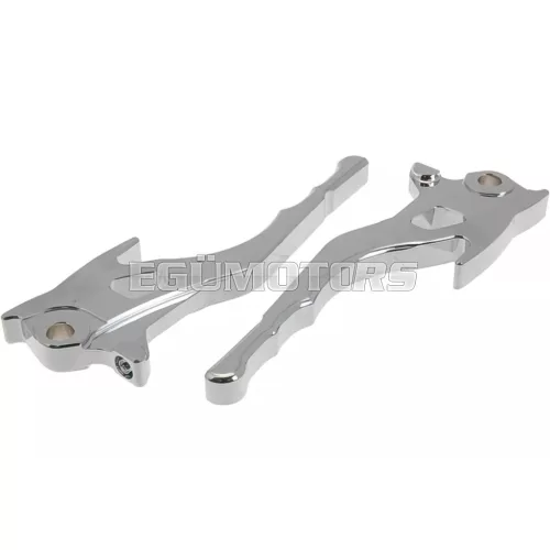 STR8 CNC Aggressive fékkar készlet króm, Aerox 2012-ig