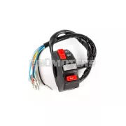 STR8 kapcsolóegység bal oldalra, világítással, univerzális, fekete