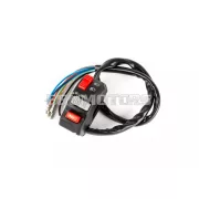 STR8 kapcsolóegység bal oldalra, világítással, univerzális, fekete