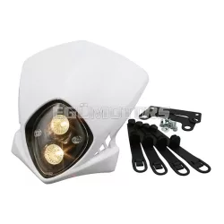 STR8 fényszóró Enduro Duke, fehér, 50cc-es robogókhoz