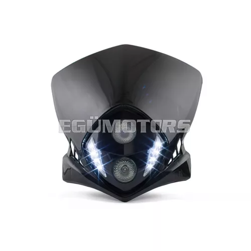 STR8 fényszóró LED Enduro Duke II, fekete