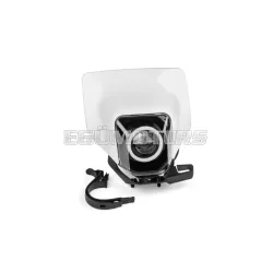   STR8 LED fényszóró burkolat RGB gyűrűvel Husqvarna, fehér