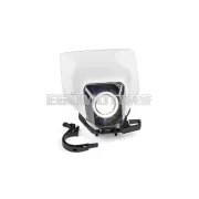 STR8 LED fényszóró burkolat RGB gyűrűvel Husqvarna, fehér