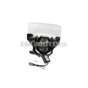 STR8 LED fényszóró burkolat RGB gyűrűvel Husqvarna, fehér