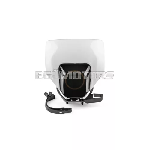 STR8 LED fényszóró burkolat sötétített, Husqvarna, fehér