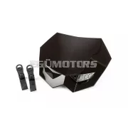 STR8 fényszóró Motocross + Extra lámpa, fekete