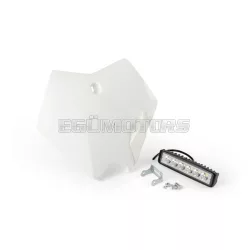 STR8 első rendszámtábla tartó lámpával KTM, fehér