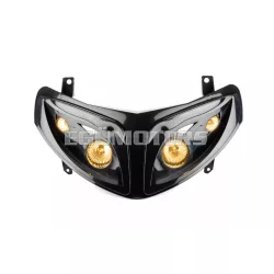   STR8 Quattro fényszóró burkolat (4 lámpás) fekete, Peugeot Speedfight 1 + 2