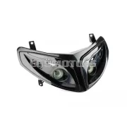 STR8 Quattro fényszóró burkolat (4 lámpás) fekete, Peugeot Speedfight 1 + 2