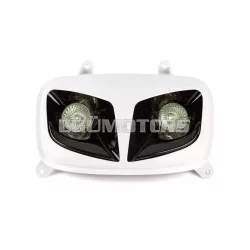   STR8 kettős fényszóró burkolat fehér / fekete, Yamaha BW's 2004-től