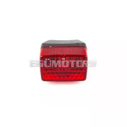 STR8 hátsó lámpa fekete/piros, MBK 51 / Peugeot 103