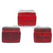 STR8 hátsó lámpa fekete/piros, MBK 51 / Peugeot 103