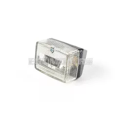 STR8 hátsó lámpa karbon/fehér, MBK 51 / Peugeot 103