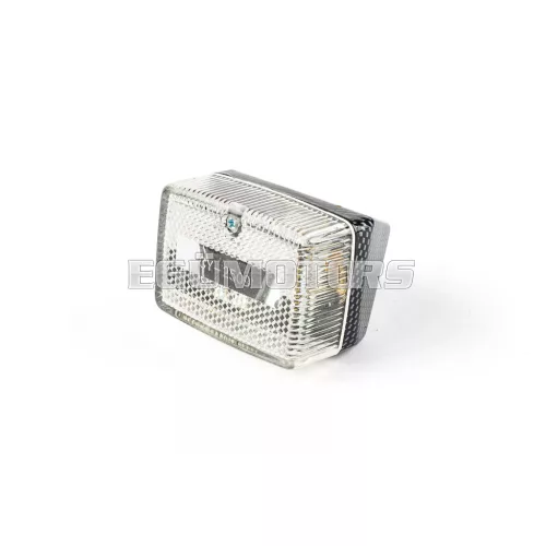 STR8 hátsó lámpa karbon/fehér, MBK 51 / Peugeot 103