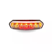 STR8 LED hátsó lámpa irányjelzőkkel, fekete, univerzális