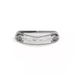   STR8 hátsó lámpa háromszög, fehér búrával, 6 db piros LED-del, univerzális