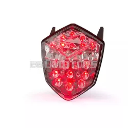 STR8 hátsó lámpa 18 LED-del, átlátszó, Rieju