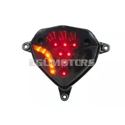 STR8 LED hátsó lámpa irányjelzőkkel, füstszínű, Yamaha Aerox 2013-tól