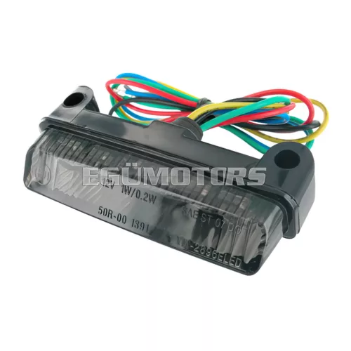 STR8 Black Line LED hátsó lámpa irányjelzőkkel, univerzális