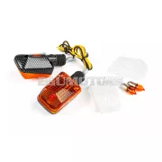 STR8 Mini index téglalap karbon / narancs + fehér