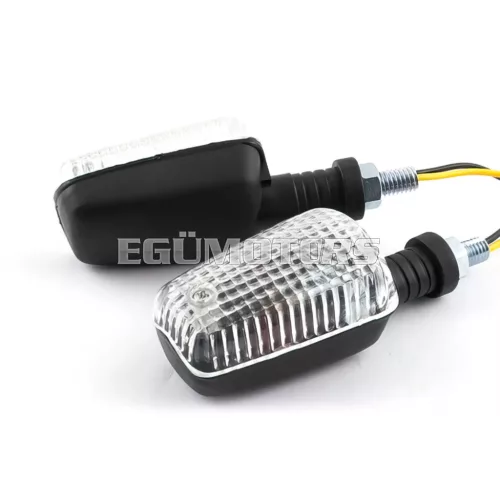 STR8 Mini index téglalap, fekete / átlátszó