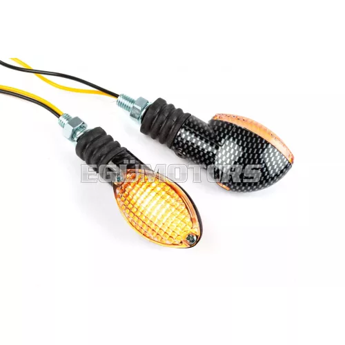 STR8 index ovális, rövid, karbon / fehér