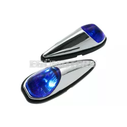   STR8 Raindrop világítás/index készlet, ragasztható, kék / króm