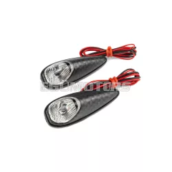   STR8 index ragasztható, csepp alakú, karbon / átlátszó búra