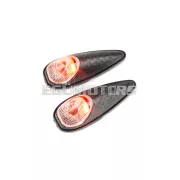 STR8 index ragasztható, csepp alakú, karbon / átlátszó búra