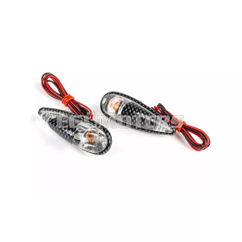 STR8 Fender index / lámpa ragasztható, csepp alakú, karbon