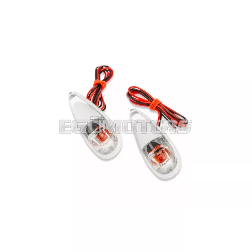 STR8 Fender index / lámpa ragasztható, csepp alakú, fehér