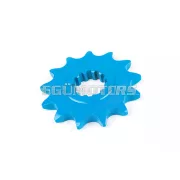 STR első lánckerék 14 fogas - 420-as, kék, Minarelli AM6