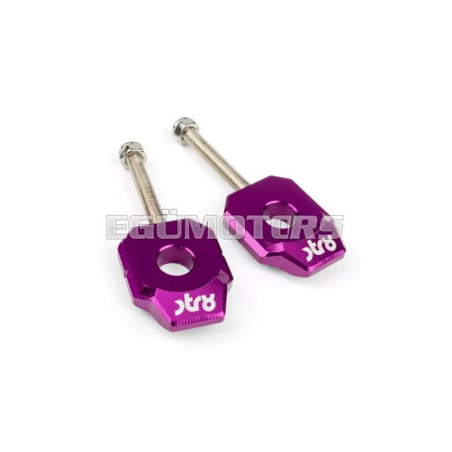 STR8 láncfeszítő 12mm, lila, Derbi (2 db)