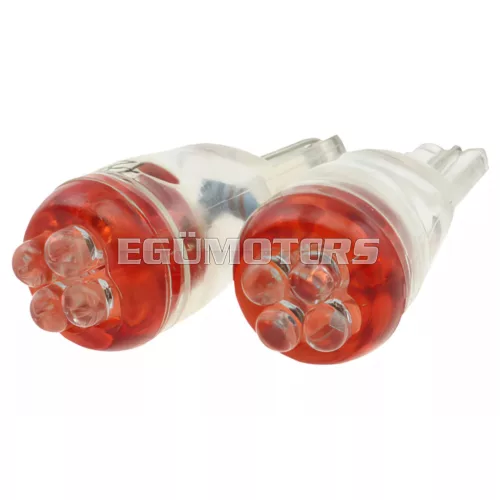 STR8 LED helyzetjelző lámpa 4 az 1-ben, 12V / T8, piros