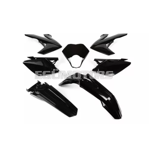 STR8 idomkészlet 7 darab, fekete, Rieju MRT (2009-2021)